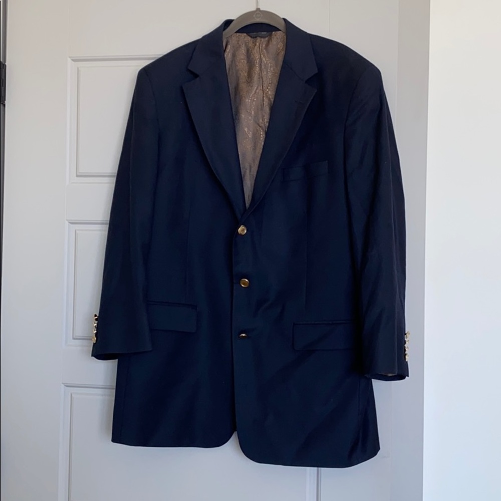 Custom/Tailor Made Men’s Navy Sport Coat